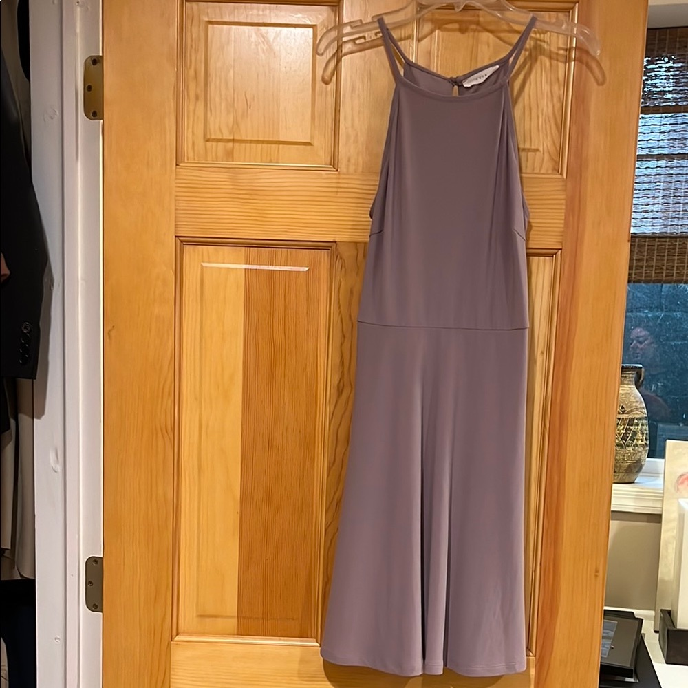 Purple Halter Mini Sundress